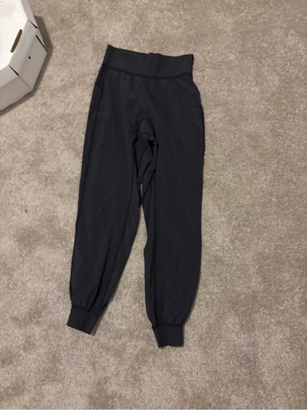 lululemon athletica Black High-Rise Jogger Pants with Elastic Cuffs